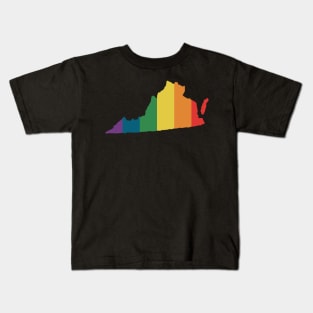 Virginia State Rainbow. Kids T-Shirt